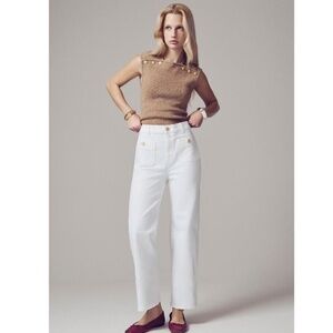 J. Crew Full Length Slim Wide Leg Jeans